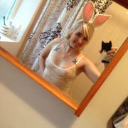 Playboy Bunny Selfie Transparentes Oberteil Sexy